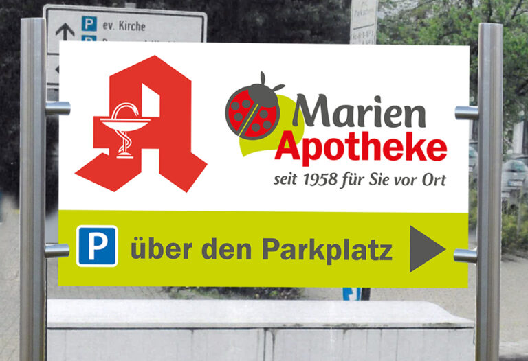 ism homepage referenzen rework aussenwerbung marien apo parkplatz