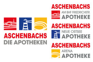 Gesamt- und Einzellogos der Aschenbachs Apotheken